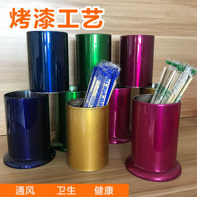 筷子筒不锈钢韩式筷子笼盒筒家用沥水创意吸管桶多功能包邮