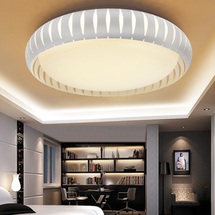 圆形LED吸顶灯具简约现代客厅灯大气卧室灯温馨浪漫创意书房灯饰