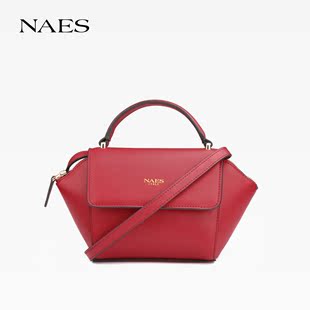 NAES2016真皮单肩斜挎小包 可爱时尚简约休闲手提女包红色翅膀包