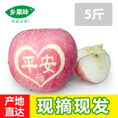 买二减5元【乡果味】山东烟台苹果新鲜水果栖霞苹果5斤 不打蜡