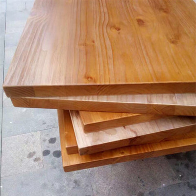 实木面板定制定做松木榆木吧台面板原木板桌面板办公桌台面板