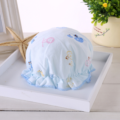 初生宝宝帽0-2个月新生儿帽子胎儿纯棉帽子秋款薄帽