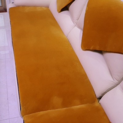 高档仿兔毛绒 组合沙发垫实木坐垫椅垫地毯飘窗防滑加多色可定做