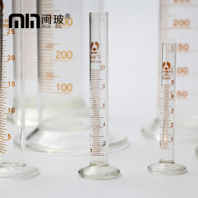 高硼硅博美量筒10ml耐高温医用玻璃刻度量筒化学实验室检测仪器