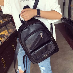 休闲双肩包韩版学生书包时尚潮流学院风女运动背包旅行包
