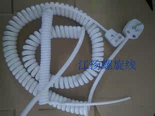 江杨电线科技2芯0.3平方螺旋电缆3x1.0弹簧电线2米5米7米白扬纯铜