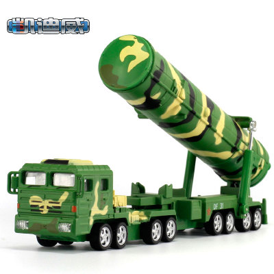 凯迪威1:64东风DF31A洲际弹道导弹发射军事汽车模型儿童礼品玩具