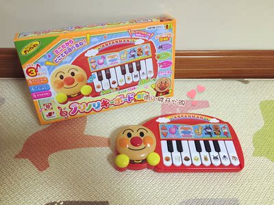 现货包邮 日本进口 面包超人儿童mini电子琴短款音乐益智玩具