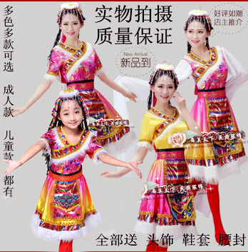 藏族舞蹈表演服舞台装 成人女款少数民族藏服现代广场舞演出服装