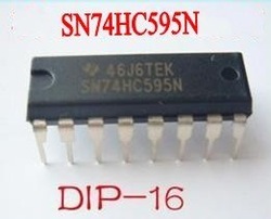 SN74HC595N DIP-16 原装进口正品 8位串行寄存器 全新TI