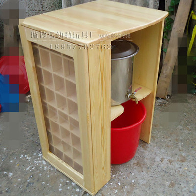 幼儿园茶杯柜茶水杯架茶桶柜实木茶水桶柜保温桶樟子松口杯架