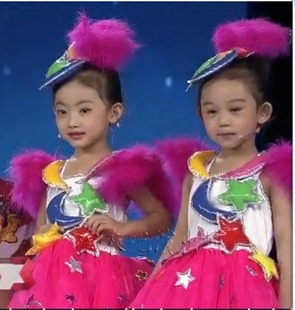 新款六一儿童演出服小荷风采舞蹈服公主裙蓬蓬连衣裙女童表演服