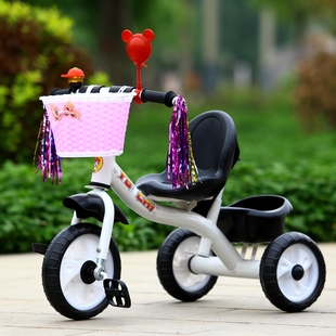 儿童三轮车脚踏车小孩三轮脚踏车自行车玩具车宝宝单车2-3-4-5岁