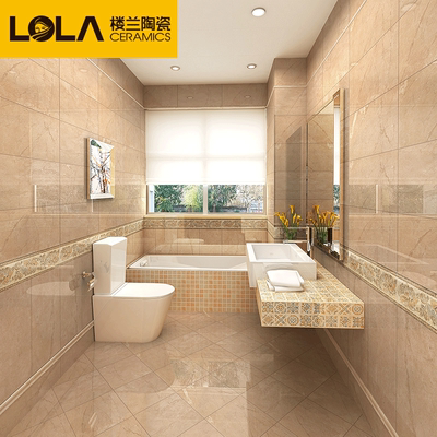 洗手间瓷砖地砖防滑300x300耐磨洗手间简约现代厨房欧式浴室墙砖