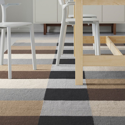 19.3温馨宜家IKEA斯德哥尔摩平织地毯手工地毯装饰地毯羊毛地毯