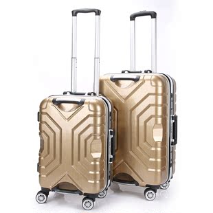 佐骑拉丝铝框拉杆箱20寸24万向轮高级密码锁旅行箱行李箱男女拖箱
