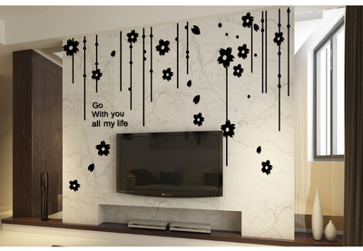 3d水晶亚克力立体墙贴纸 客厅卧室浪漫婚房沙发电视背景墙装饰品