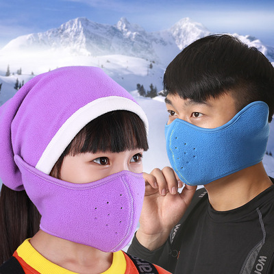 冬季滑雪护脸面罩骑行户外运动罩保暖防风寒单双板口耳面罩男女款