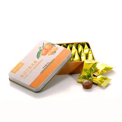 禾木益品 金桔柠檬润喉糖含片硬质糖果50g铁盒20颗独立包装包邮