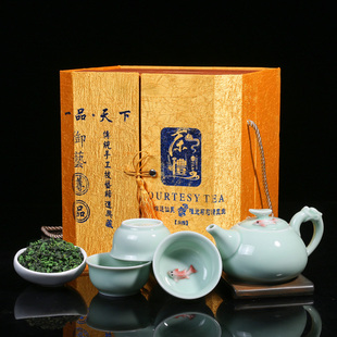 安溪铁观音浓香型茶叶新茶春茶500g高档礼盒装送茶具