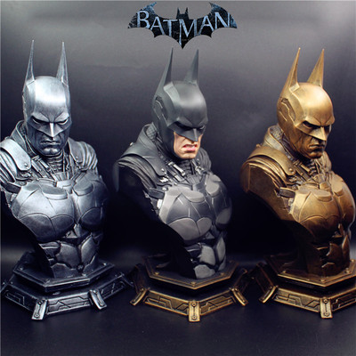 P1S同款1/3蝙蝠侠阿甘骑士BATMAN彩色胸像摆件礼物可换头仿铜雕像