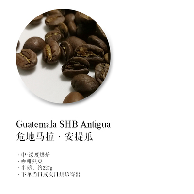 咖啡豆危地马拉安提瓜GUATEMALA精品咖啡豆新鲜烘焙半磅227g装