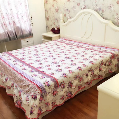 荷叶边床裙单件1.8米床2.0米床盖保护套床裙加大床盖床罩
