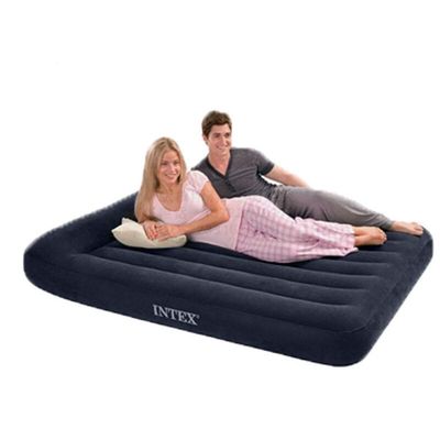 INTEX内置枕头充气床植绒气垫床66770加大家用户外露营床垫