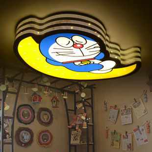 儿童房吸顶灯叮当猫男孩房间创意 可爱护眼女孩卧室灯LED卡通灯具