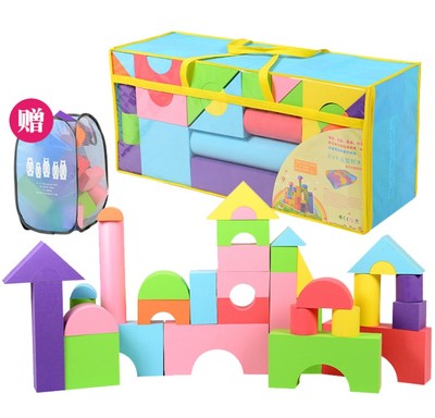 eva泡沫积木拼搭新品软体拼装大块儿童益智环保玩具套装