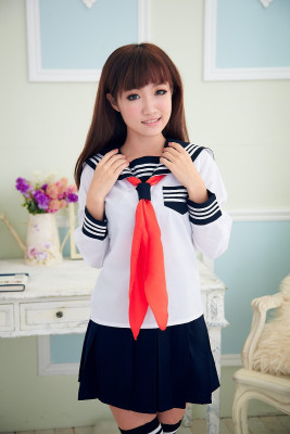 包邮红领带制服誘惑日韩校服套装日本学生服英伦学院派女生班服