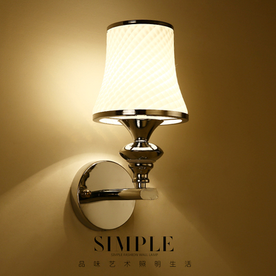 现代简约LED壁灯床头灯卧室客厅楼梯过道灯创意美式浪漫温馨灯具