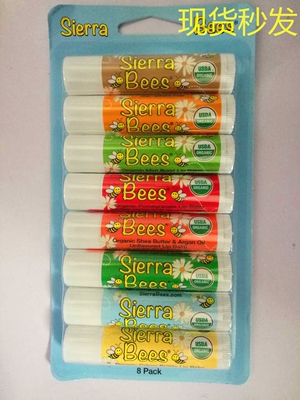 现货秒发美国Sierra Bees小蜜蜂蜂蜡润唇膏孕妇幼儿童可拆单