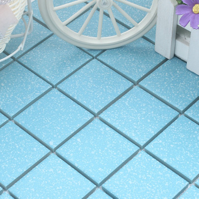 蓝色陶瓷马赛克 浴室厨房卫生间阳台防滑地砖 墙砖 室内装修瓷砖