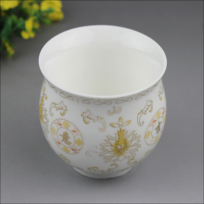 茶杯品茗杯个人陶瓷手工白瓷茶盏青花紫砂功夫茶具过滤建盏双层杯