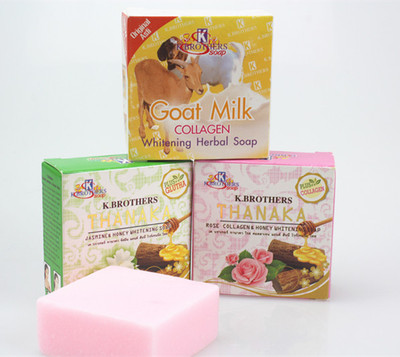 正宗泰国冷制香米天然手工香皂 米奶皂美白去黑头抗菌保湿60G