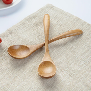 创意长木质勺实木餐具日式木勺子调羹天然环保长柄汤勺饭勺茶勺刀