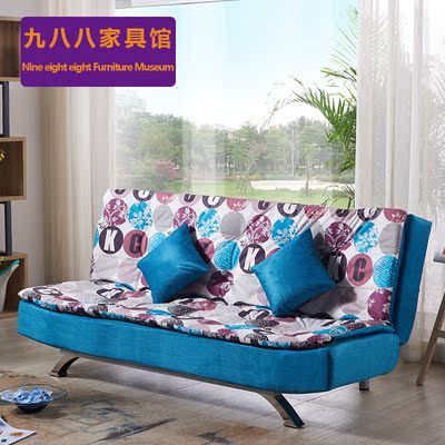 宜家 多功能布艺小户型折叠沙发床可拆洗1.2米1.5/1.8单双人两用