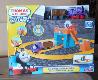 CDV08托马斯和朋友之查理和采石场套装合金火车轨道礼盒