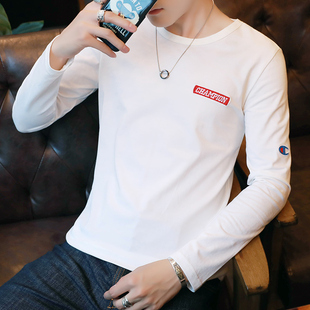 2016新款男士长袖T恤韩版修身休闲打底衫学生大码体恤潮男装衣服