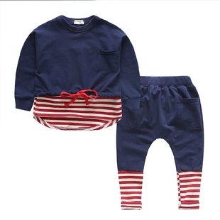 童装秋款女童新款1-2-3-4岁儿童纯棉中小童两件套韩版运动套装