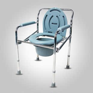 不锈钢坐便椅老年人孕妇残疾人坐便器折叠坐厕椅马桶凳洗澡椅子
