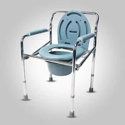 不锈钢坐便椅老年人孕妇残疾人坐便器折叠坐厕椅马桶凳洗澡椅子