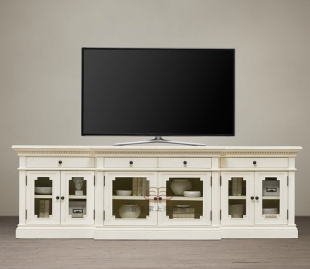 家具电视柜实木餐柜 美式做旧储物柜 整装现代客厅简约地柜电视柜