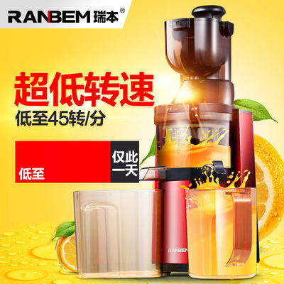 Ranbem/瑞本 612豆浆多功能蔬水果榨汁机家用低原汁机慢速大口径