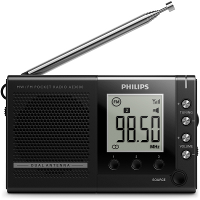 Philips/飞利浦 AE3000收音机老人fm中波便携 迷你随身播放器
