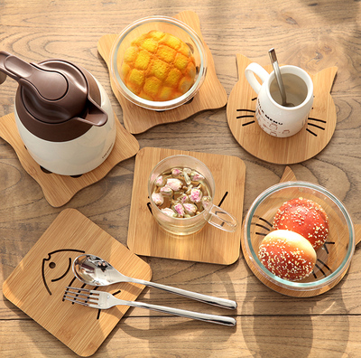 [映舍]厨房小用品 木质垫子餐垫隔热垫碗垫盘垫杯子垫餐桌垫锅垫