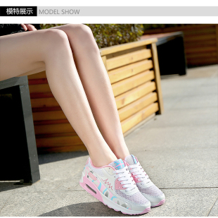 春夏韩版网面气垫鞋女学生运动鞋透气跑步鞋女鞋厚底休闲鞋单鞋潮