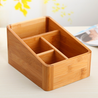 特价日式复古竹木制办公客厅茶几首饰化妆品遥控器桌面的收纳盒
