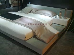 布艺床北欧宜家 榻榻米床可拆洗 双人床1.51.8米软体床小户型婚床